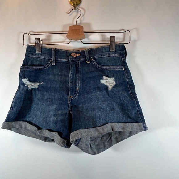 Abercrombie Kids - High Rise Mini Mom Jean Short - Picture 1 of 3
